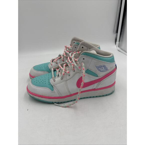 Size 5.5 (GS) - Jordan 1 Mid Digital Pink - Picture 1 of 8